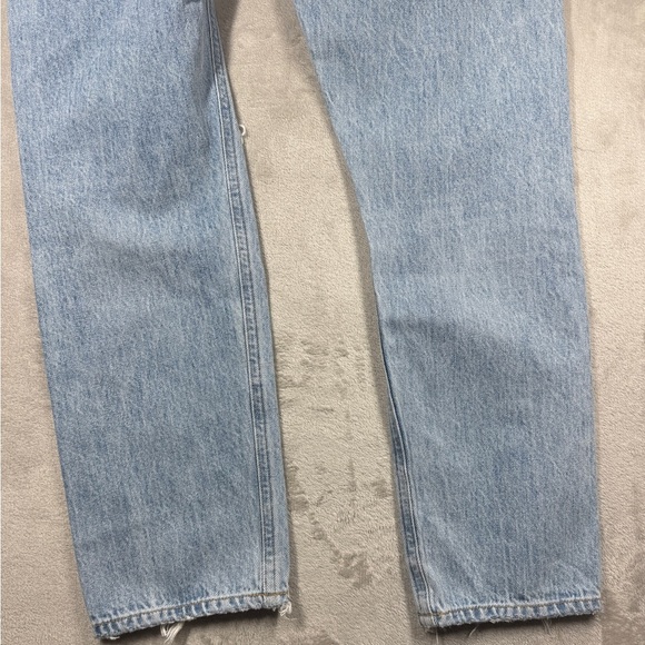Agolde Jamie High Rise Tapered Intentionally Distressed 100% Cotton Jeans 27 - Picture 13 of 16